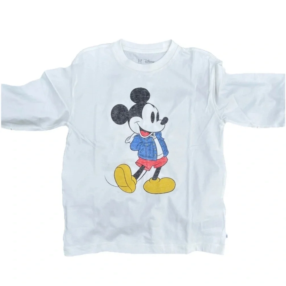 GAP Kids Long Sleeve Tee with Mickey Mouse Design